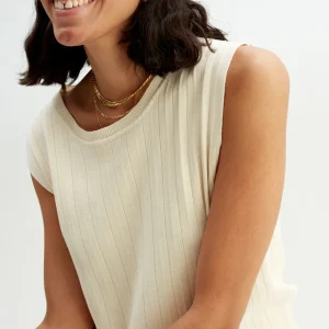 Best Finstickad Armlos Topp Dam Loungewear