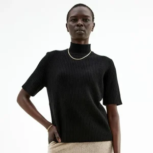 Store Halvpolo Troja Ull Dam T-Shirt