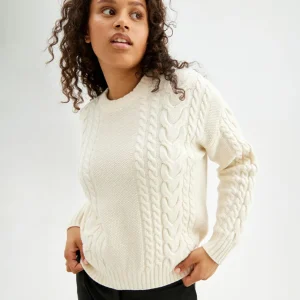 Flash Sale Kabelstickad Troja I Ull Dam Troja