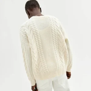 Flash Sale Kabelstickad Troja I Ull Dam Troja