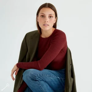 Cheap Langarmad Topp Merinoull Dam Loungewear