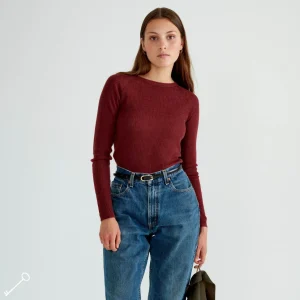 Flash Sale Langarmad Topp Merinoull Dam Troja