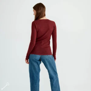 Cheap Langarmad Topp Merinoull Dam Loungewear