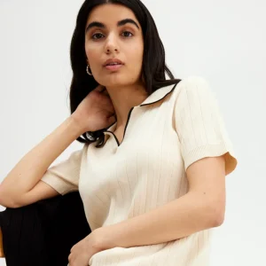 Sale T-Shirt Med Pikekrage Dam T-Shirt