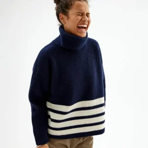 Flash Sale Ulltroja Med Avtagbar Polokrage Dam Loungewear