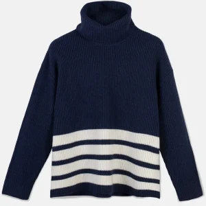 Flash Sale Ulltroja Med Avtagbar Polokrage Dam Loungewear