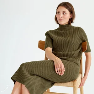 Outlet Vadlang Kjol Ull Dam Klänningar Och Kjolar